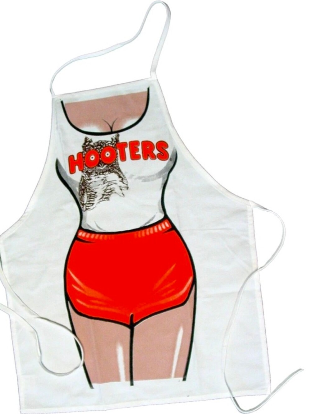 NIP Vintage Hooters Retro Owl Apron RESTAURANT MEMORABILIA Funny Prank